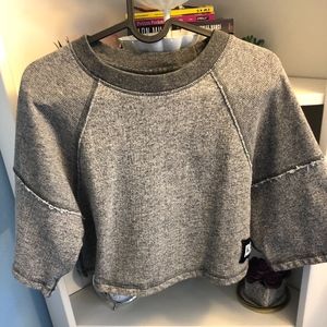 Ivy Park Grey Cropped Shirt